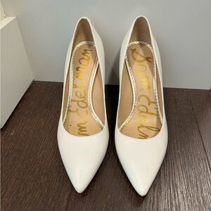 White Sam Edelman heels